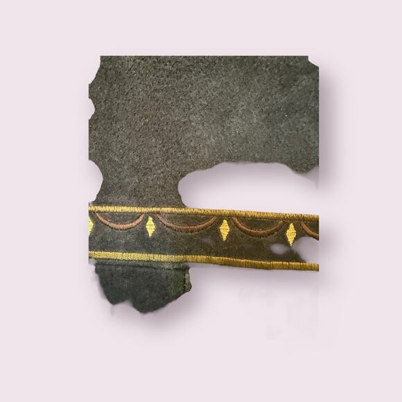 NWT Bob Mackie Wearable Art Suede Leather Sweater Jacket with Detail - Small - Picture 13 of 16